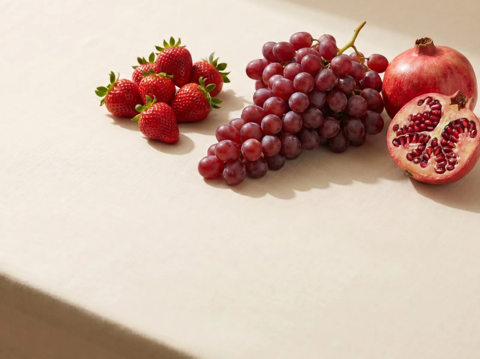 Egyptian strawberries, table grapes and pomegranates for export — Nile Delta berries and fruits for GCC and European wholesale