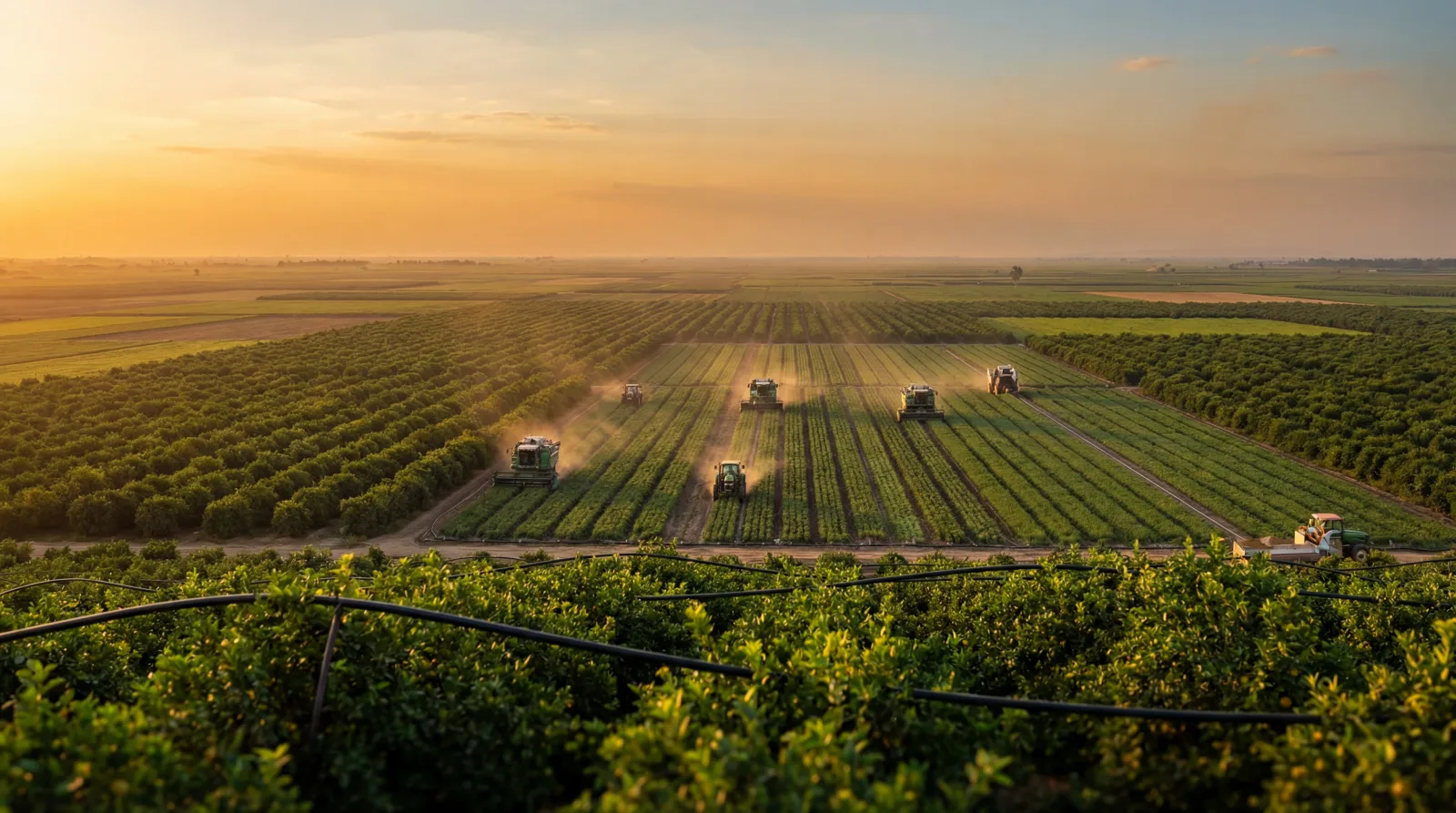 Egyptian Nile Delta certified farmland — Navel orange and mango orchards at export harvest, AFRICAFRESH EXPORT B2B fresh produce partner