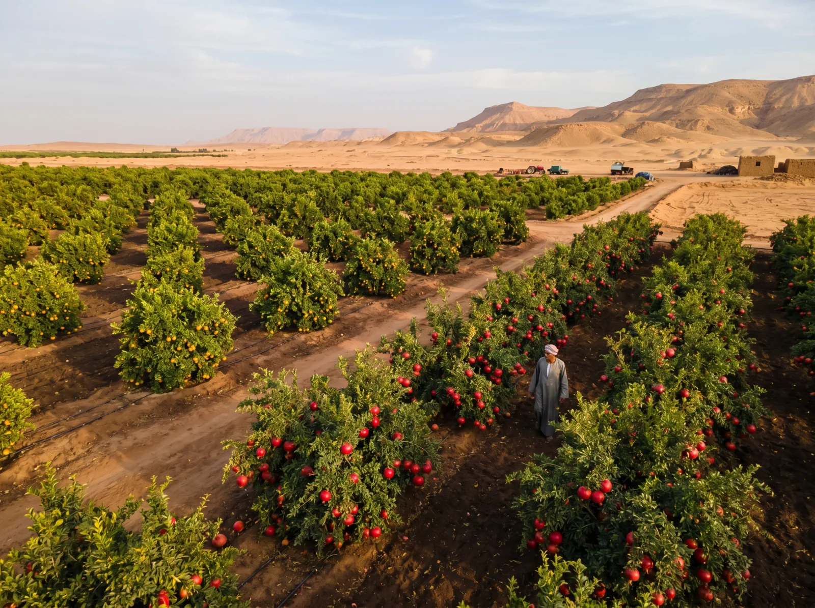 Egyptian produce export season November — Navel oranges, mandarins and pomegranates, reefer export season